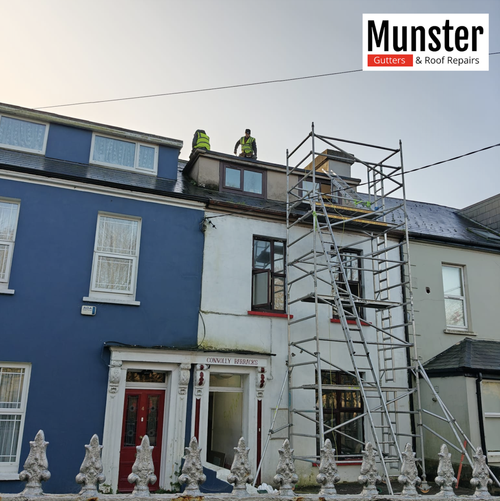 Cork roof repair documented for insurance claim