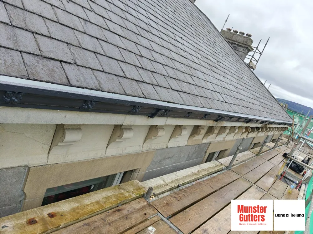 Cast iron gutter restoration by Munster Gutters
